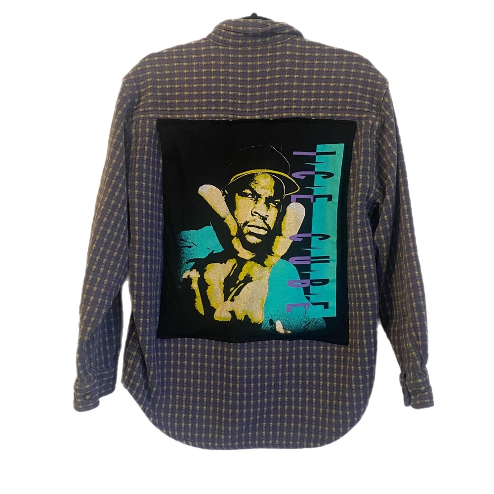 Ice Cube Up- Cycled Custom 90’s Button Down - image 1